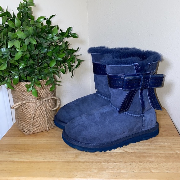 UGG Midnight Blue Josette Short Boots - Picture 2 of 8